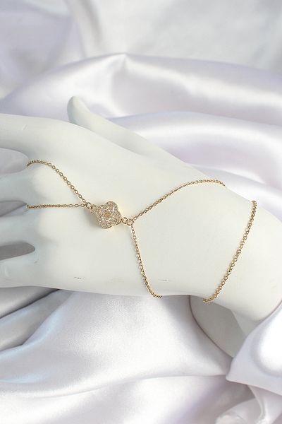Skygo 316L Steel Chain Gold Color Zircon Stone Shahmeran - Tj-Sn650