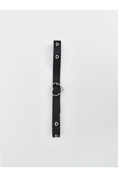 LC Waikiki New Season Heart Buckle Leather Look Girl's Belt - S5Eb66Z4