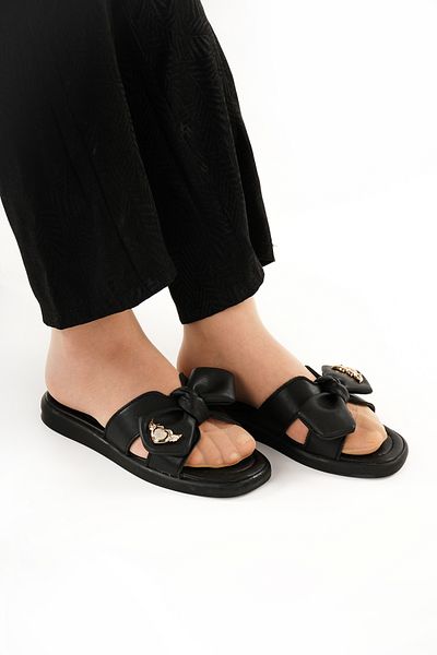 Babetty Women's Ribbon Stylish Elegant Soft Orthopedic Flat Sole Slippers