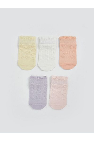 LC Waikiki New Season Basic Baby Girl Booties Socks 5-Piece - S5Hi00Z1