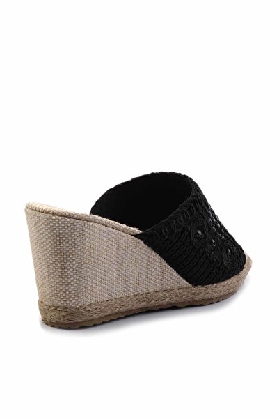 Bambi Papuci de damă tricotați negri K 04874013716