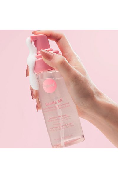 Indeed Labs Spumă demachiantă, cu extract de floare de lotus și ectoină, Gentle AF, Indeed Labs, 150 ml