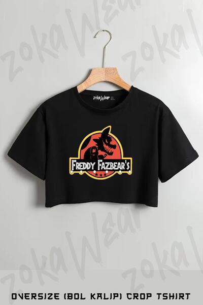 ZOKAWEAR Tricou oversize cu imprimeu FNAF Five Nights At Freddys Fazbear