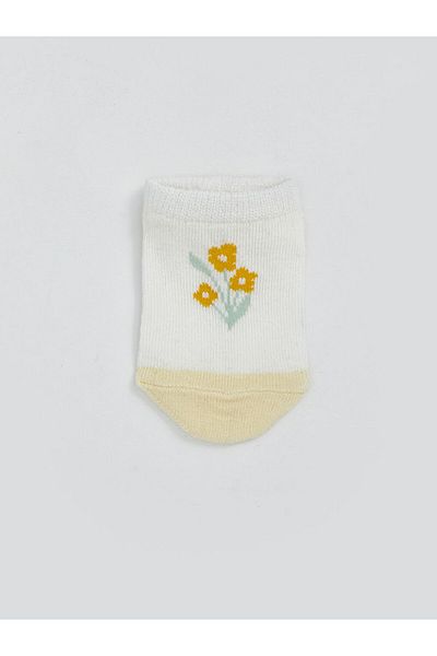 LC Waikiki New Season Floral Baby Girl Booties Socks 5-Piece - S5Hi33Z1