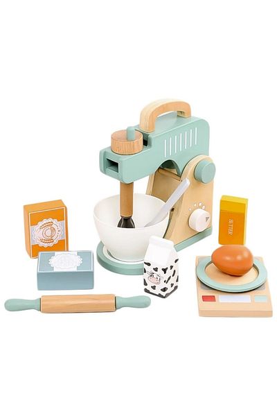 Malvys Eco-friendly wooden play set, Cooking Time, 11 pieces