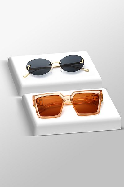 LUPİX Set of 2 Sun Glasses