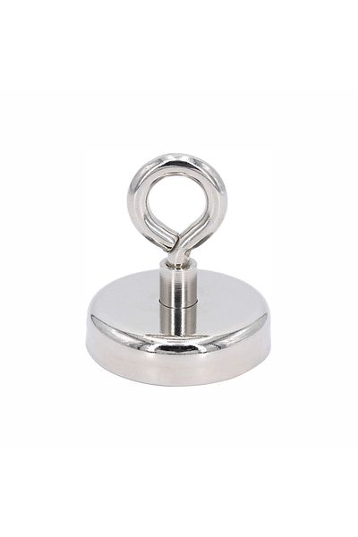 BOEM Fishing Magnet SmartProduct� Neodymium for Fishing or Lifting Metal Objects, 60 mm diameter, 120 kg