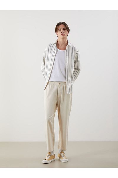 LC Waikiki New Season Comfortable Fit Men's Trousers with Elastic Waist - S5Ek37Z8