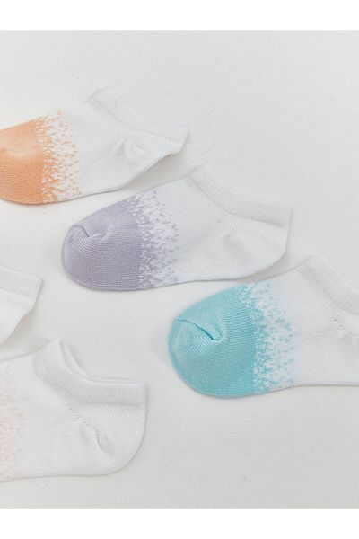 LC Waikiki New Season Color Blocked Baby Girl Booties Socks 5-Piece - S5Bp44Z1