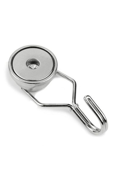 BOEM Neodymium pot magnet 25mm with rotating hook