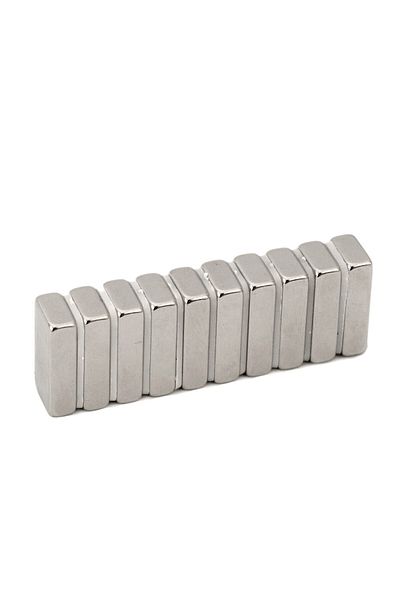 BOEM Neodymium block magnet 20mm x 10mm x 5mm - set of 10 pieces
