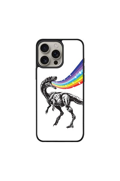 Stylizedd For iPhone 16 Pro Max Case [Compatible with MagSafe] Slim Magnetic Cover- RainbowDino