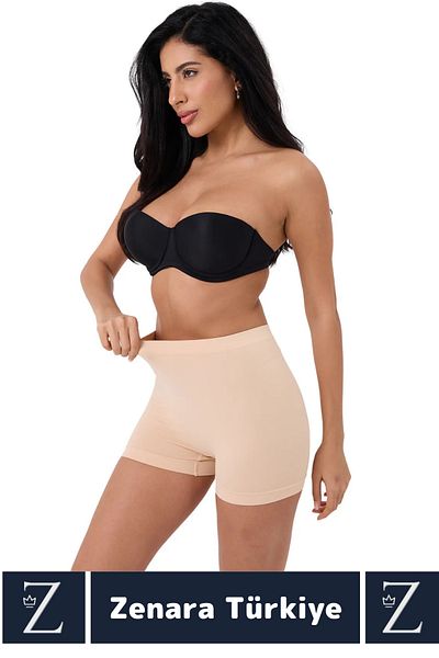 Zenara Casual No Trace Body Tightening Slimming Recovery Seamless High Waist Boxer Shorts Corset