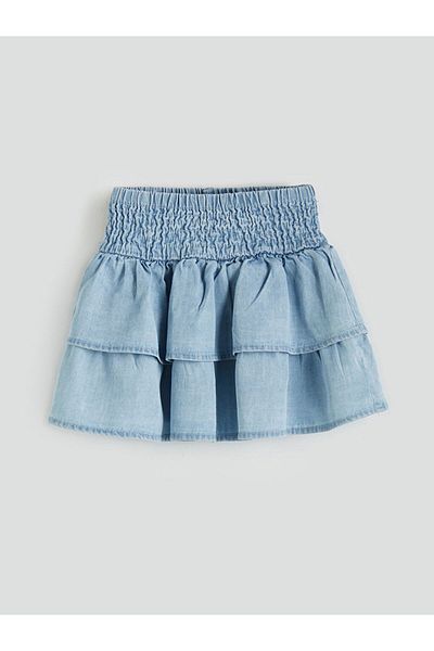 LC Waikiki Fusta de jeans pentru fete cu talie elastică sezon nou - S5FV64Z1
