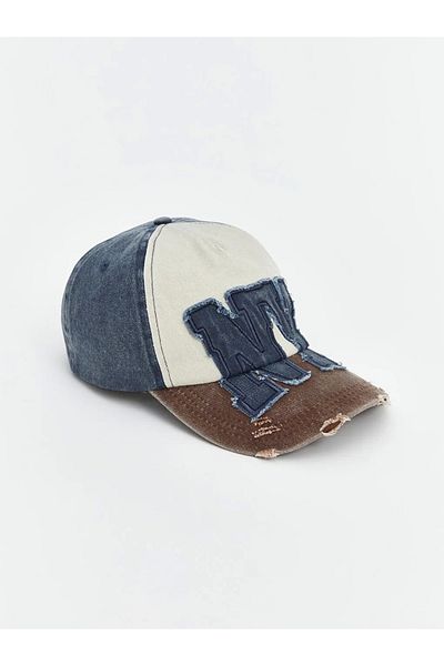 LC Waikiki Accessories Ny Embroidered 100% Cotton Men's Cap Hat