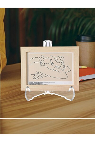 Yenigeldi Large Acrylic Plate Frame Pillar Foot Stand