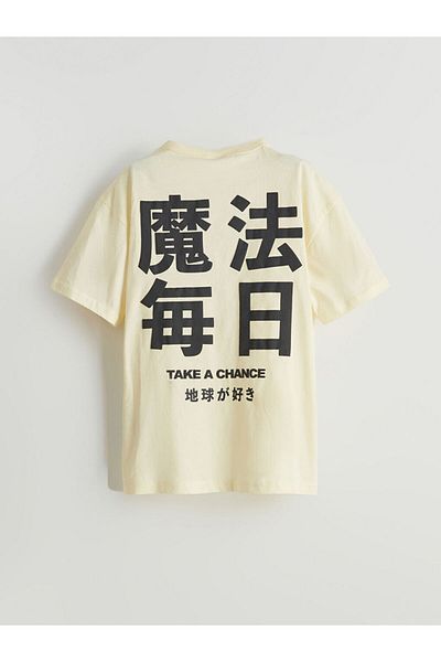 LC Waikiki Sari Crew Neck Boy's T-Shirt