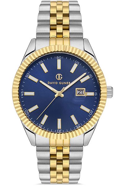 DAVID GUNER David Güner Men's Watch Dg-8626Ga-D3 43 mm Metal-Gold