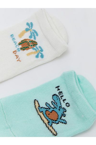 LC Waikiki New Season Printed Boys' Booties Socks 3-Piece - S5L387Z1