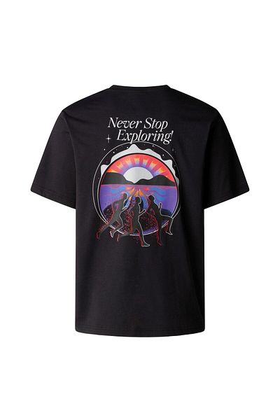 THE NORTH FACE U Ss Never Stop Relaxed T-Shirt Nf0A8C3Ajk31 Black-S