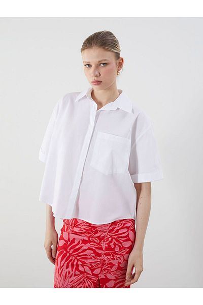 LC Waikiki Lcw Vision Oversize Poplin Women's Shirt
