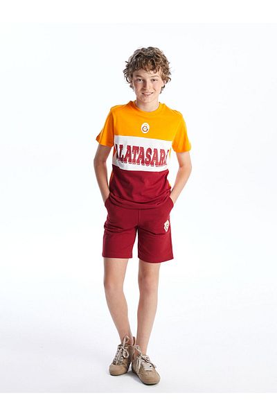 LC Waikiki Printed Boys' Shorts with Elastic Waist