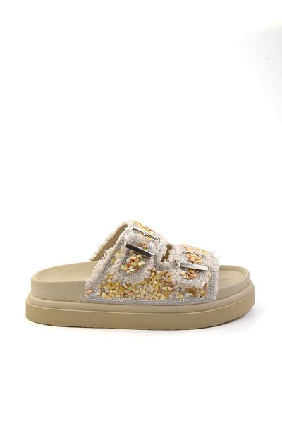 Bambi Beige Women's Slippers K04429320387