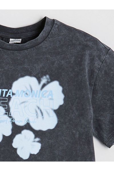 LC Waikiki New Season Crew Neck Floral Girl's T-Shirt
