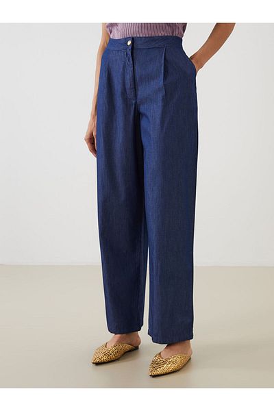 LC Waikiki New Season Wideleg Women's Jean Trousers - S5Lt47Z8