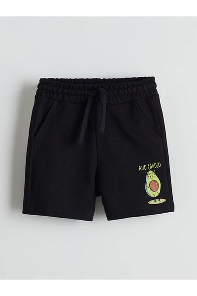 LC Waikiki New Season Printed Boys' Shorts with Elastic Waist - S5Ki95Z1