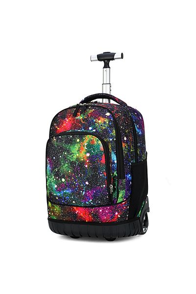 VisionHub Ghiozdan Troler Multifunctional cu Rotile, Rucsac de Capacitate Mare, Pentru Fete si Baieti, Scoala