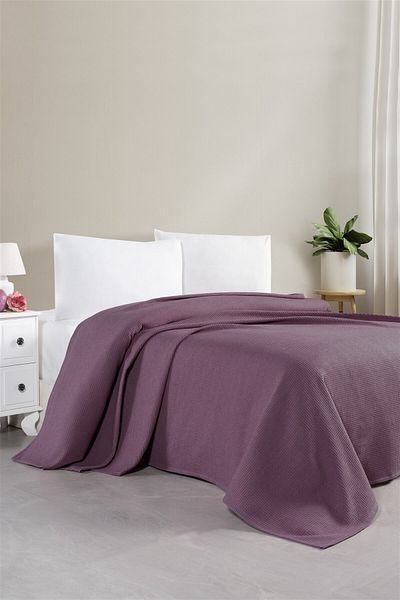DENİZLİ ÇEYİZ Single Waffle Pattern Honeycomb Pique