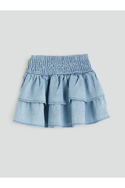 LC Waikiki Fusta de jeans pentru fete cu talie elastică sezon nou - S5FV64Z1