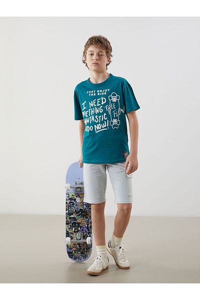 LC Waikiki New Season Elastic Waist Boys Cargo Sort - S58698Z4
