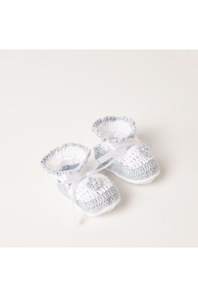 giggles Textured Slip-On Booties
