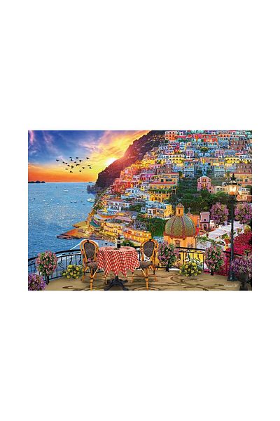RAVENSBURGER Puzzle Ravensburger - Dinner in Positano, Italy, 1000 pieces