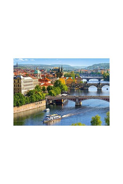 Castorland Puzzle Castorland - View of Bridges in Prague, 500 pieces