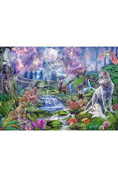 Schmidt 1000 piece puzzle Schmidt - Steve Sundram: Moonlit Wildlife