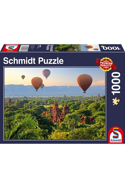 Schmidt Schmidt puzzle - Hot Air Balloons, Mandalay, Myanmar, 1000 pieces