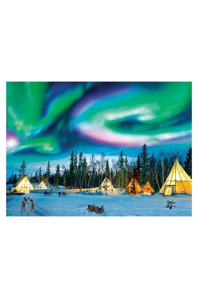 Eurographics Eurographics Puzzle - Northern Lights - Yellowknife, 1000 pieces