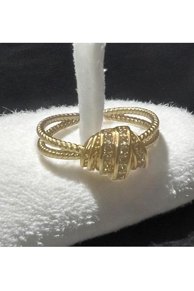 demirosa 1 Pcs Steel Adjustable Stone Stylish Ring