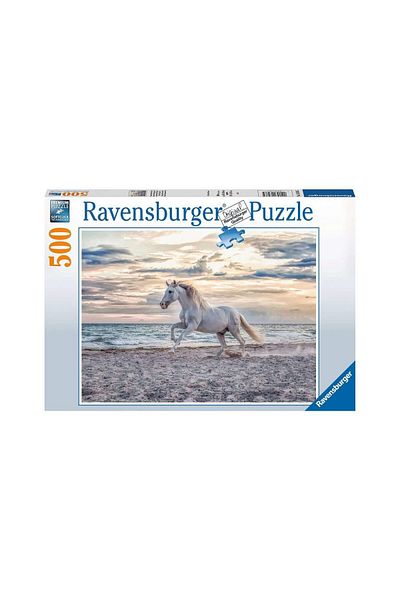 RAVENSBURGER Ravensburger Puzzle - Horse on the Beach, 500 pieces