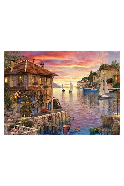 Eurographics Puzzle Eurographics - Dominic Davison: Mediterranean Harbor, 1000 pieces