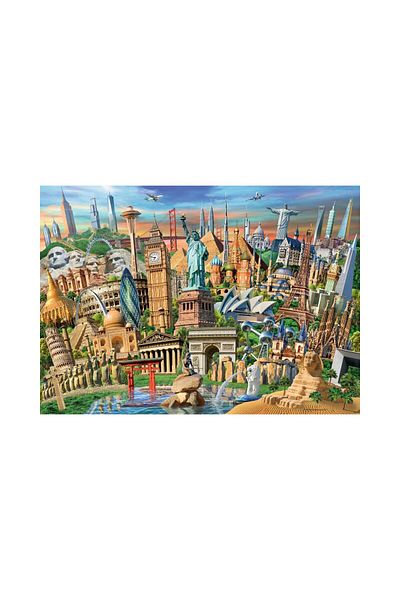 RAVENSBURGER Puzzle Ravensburger - World Landmarks, 1000 pieces