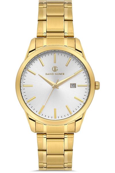 DAVID GUNER David Guner Men's Watch Dg-8754Ga-B1 41 mm Gold