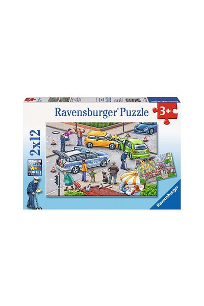 RAVENSBURGER Ravensburger Puzzle - Police, 2x12 pieces