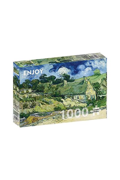 Enjoy Puzzle 1000 pieces Enjoy - Vincent Van Gogh: Thatched Cottages at Cordeville
