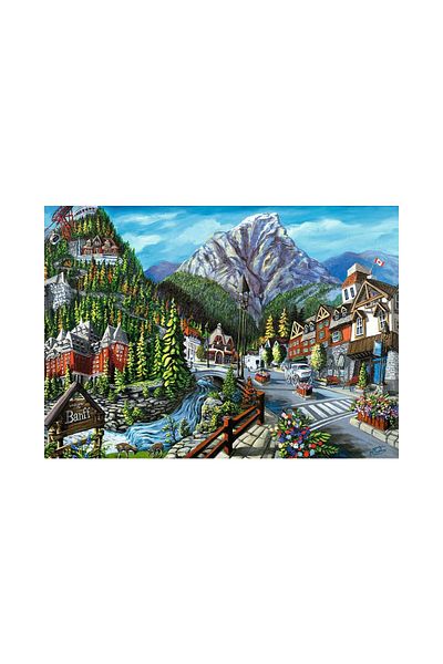 RAVENSBURGER Puzzle Ravensburger - Welcome to Banff, 1000 pieces
