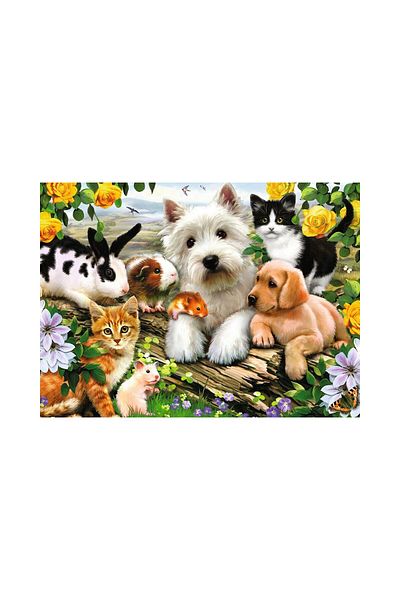 RAVENSBURGER Ravensburger Puzzle - Friendly Animals, 300 pieces