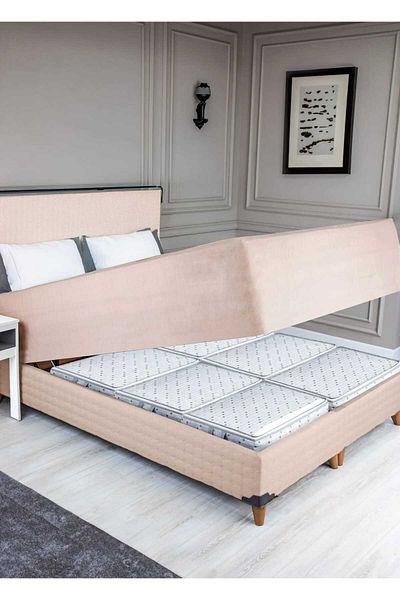 lawrenceshop Σετ 6 τσάντες κάτω από το πάτωμα 66x45x21 cm μεγάλου μεγέθους, φερμουάρ, ανθεκτικό στη σκόνη, μοτίβο τσάντα αποθήκευσης